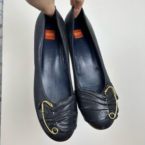 BOSS Ballet flats with safety pin detail